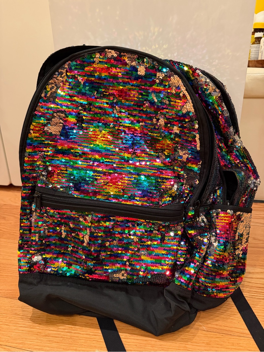 Sequin PINK backpack
